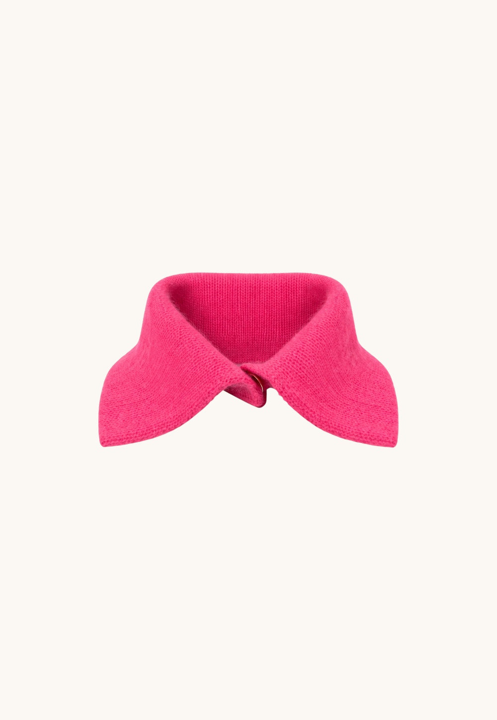 Nana Collo Nuage sculptural cashmere and mulberry silk statement collar in pink by Antonia Zander
