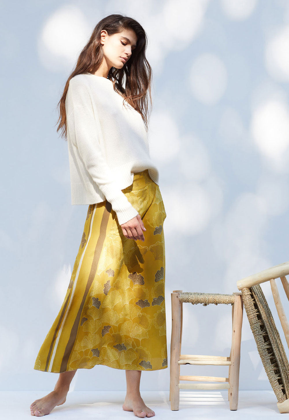 The Leandra Skirt Ginkgo