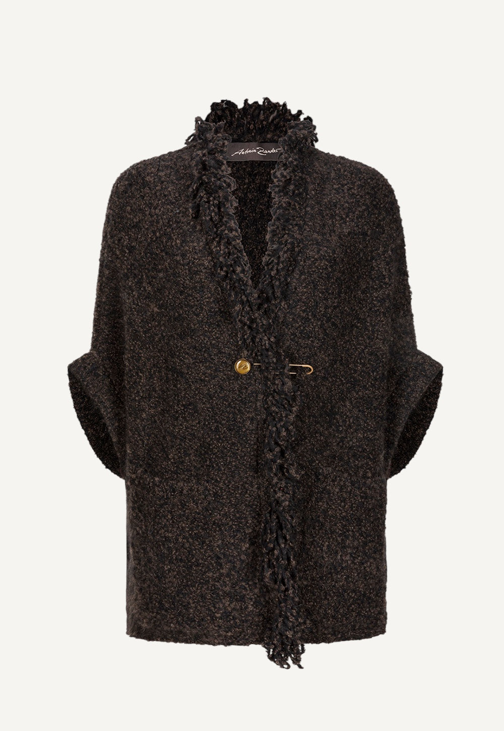 Antonia Zander Folina Cape in bouclé Alpaca Blend, product view