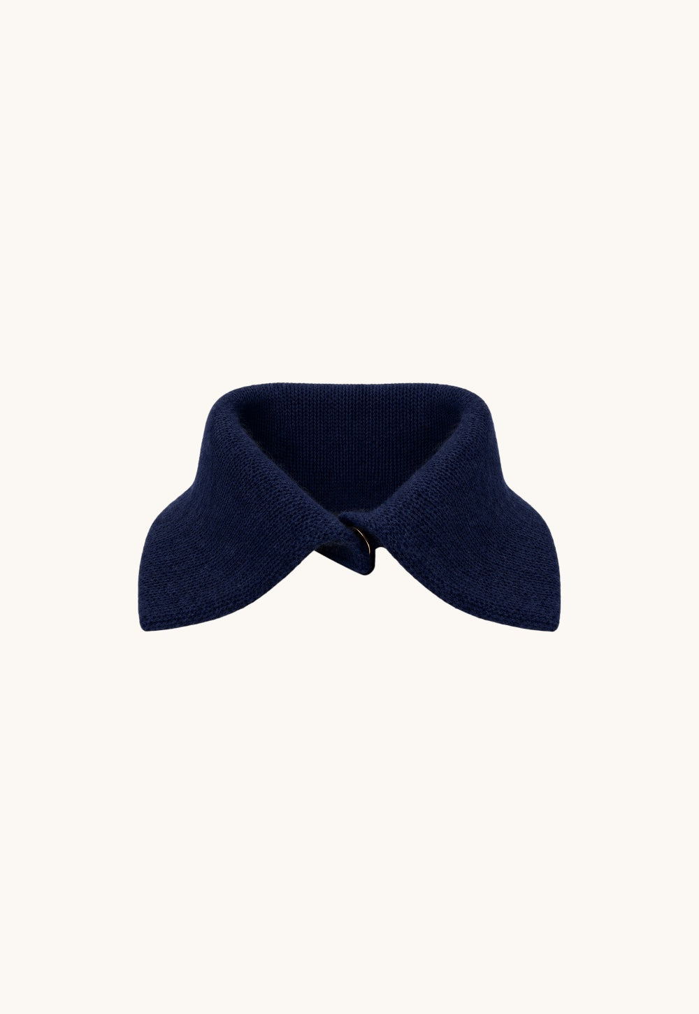 Nana Collo Nuage sculptural cashmere and mulberry silk statement collar in navy by Antonia Zander
