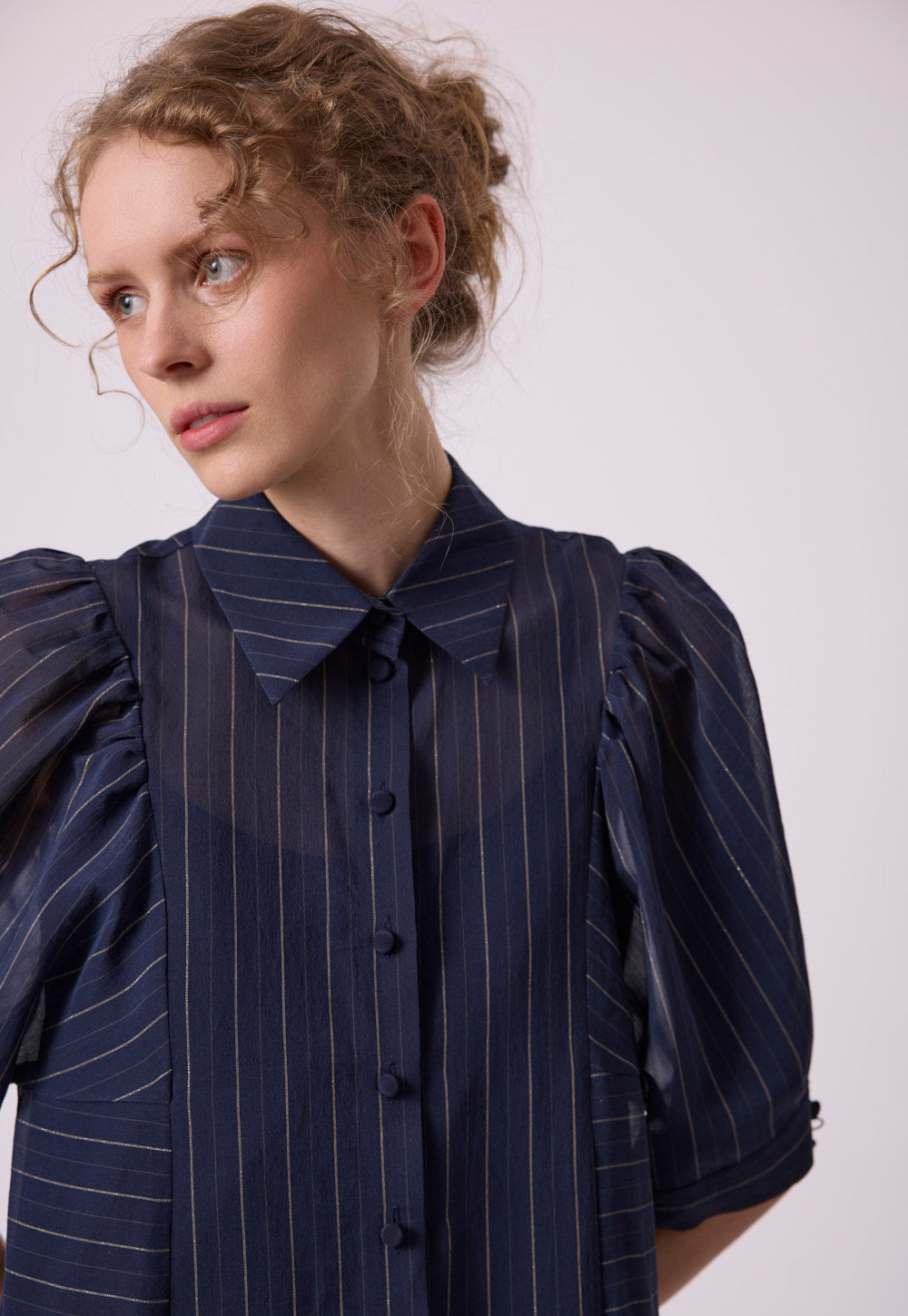 Nora Dress in navy blue by Antonia Zander.